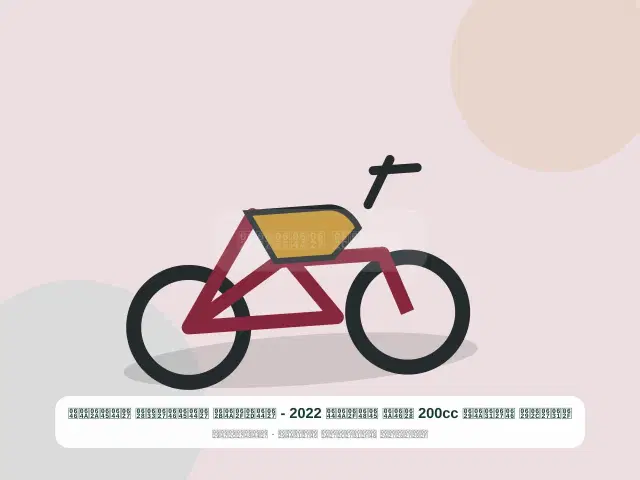 دراجة نارية 200cc بني موديل 2022 - الحديث المناسب المتين