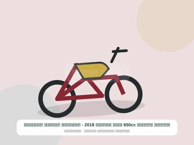 دراجة نارية 650cc بني موديل 2018 - المتقن القوي المتين
