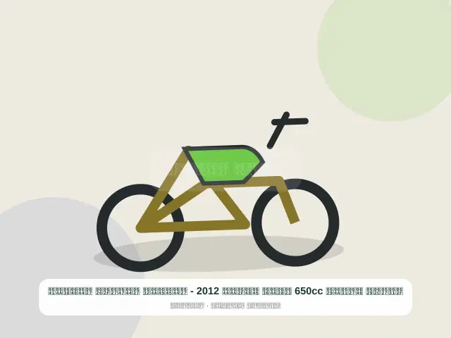 صورة مصغرة 2 من 5 — دراجة نارية 650cc أبيض موديل 2012 - المميز الهادئ النظيف